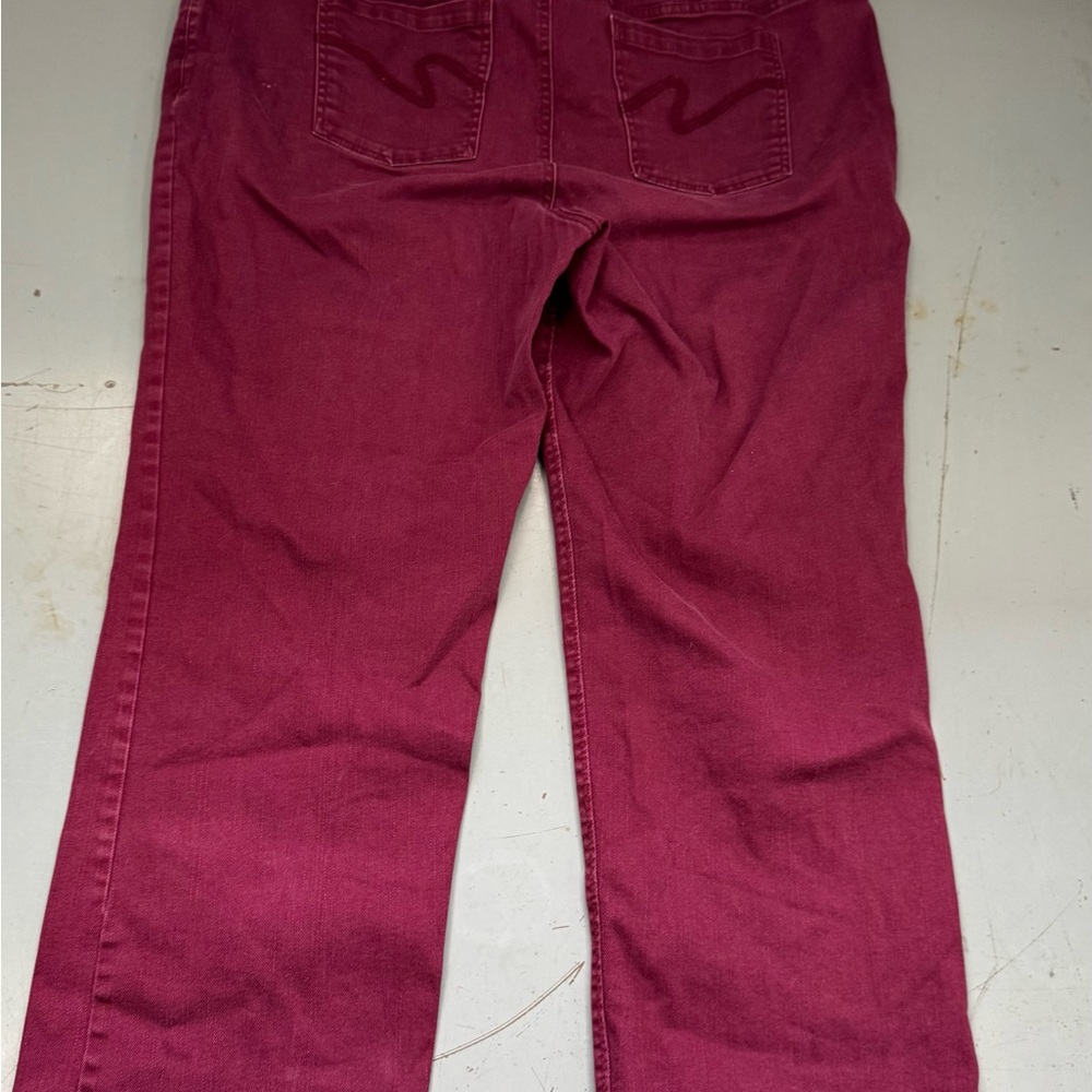 Catherines Berry-Red Slimmer Classic Pants Women’s 16 W Petite